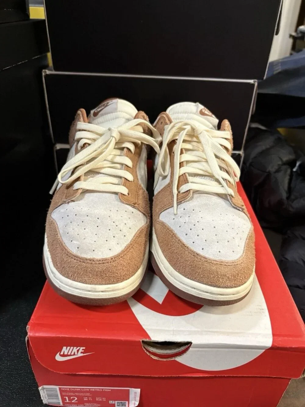 WORN Men’s Nuke Dunk Low Medium Curry DD1390-100 Size 12 WITH BOX